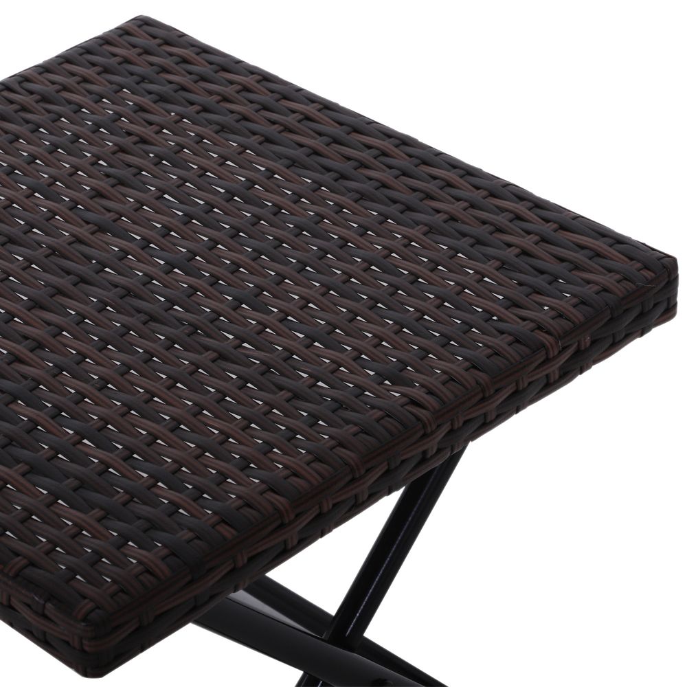 Folding Square Rattan Coffee Table