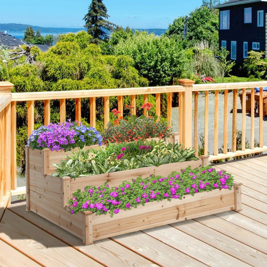 Wooden Raised Bed 3-Tier