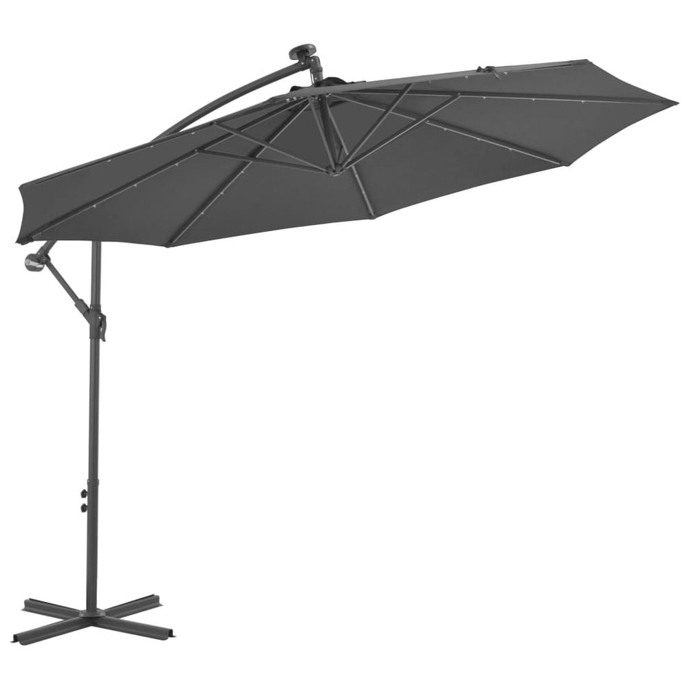 Cantilever Umbrella with LED Lights