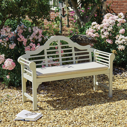 Lutyens Style Bench - White