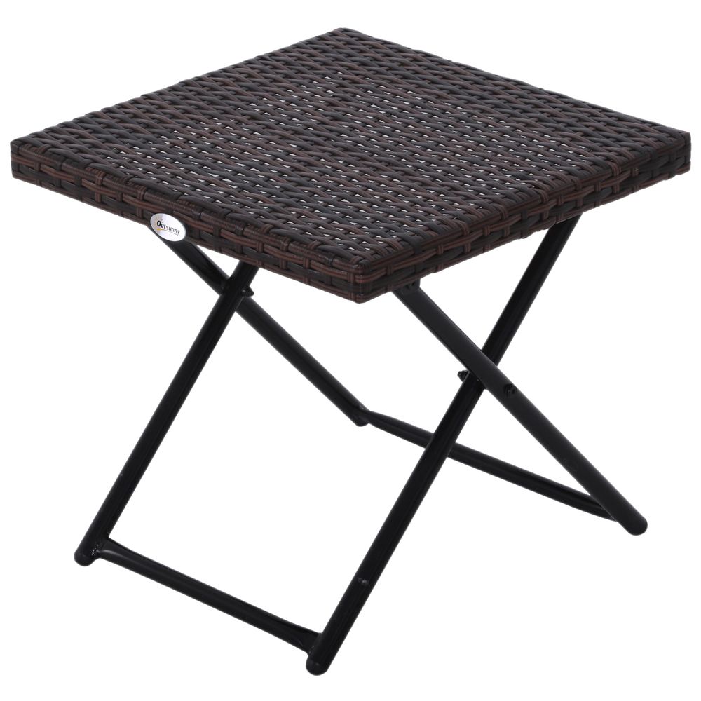 Folding Square Rattan Coffee Table