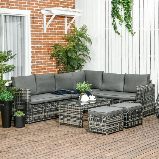 6pcs - Garden Furniture Sofa Set