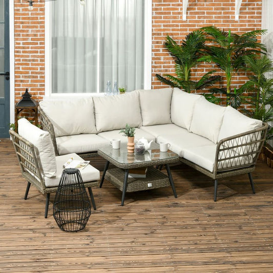 Rattan Corner Sofa