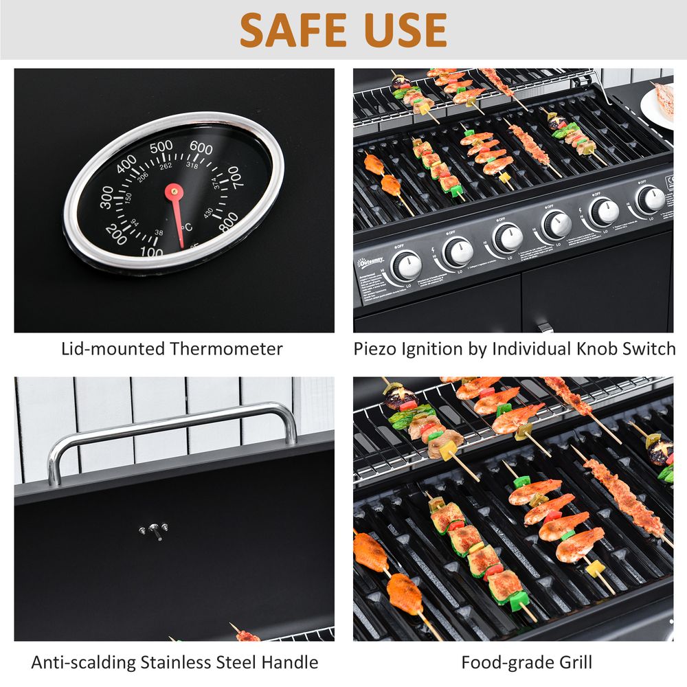 6+1 Burner Gas BBQ