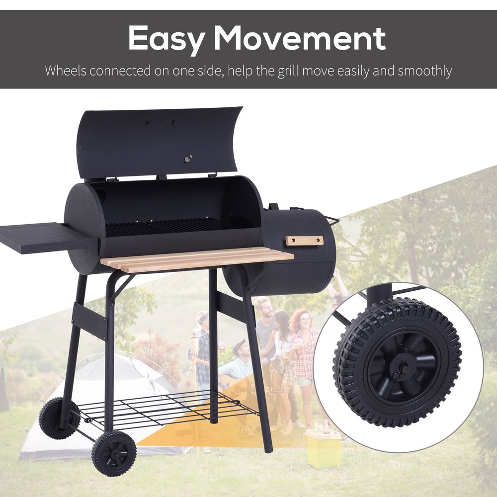 Charcoal BBQ / Smoker Combo Backyard