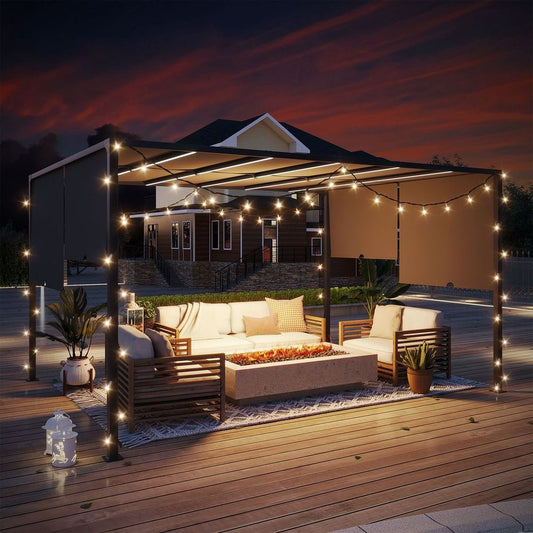 Pergola with LED Lights