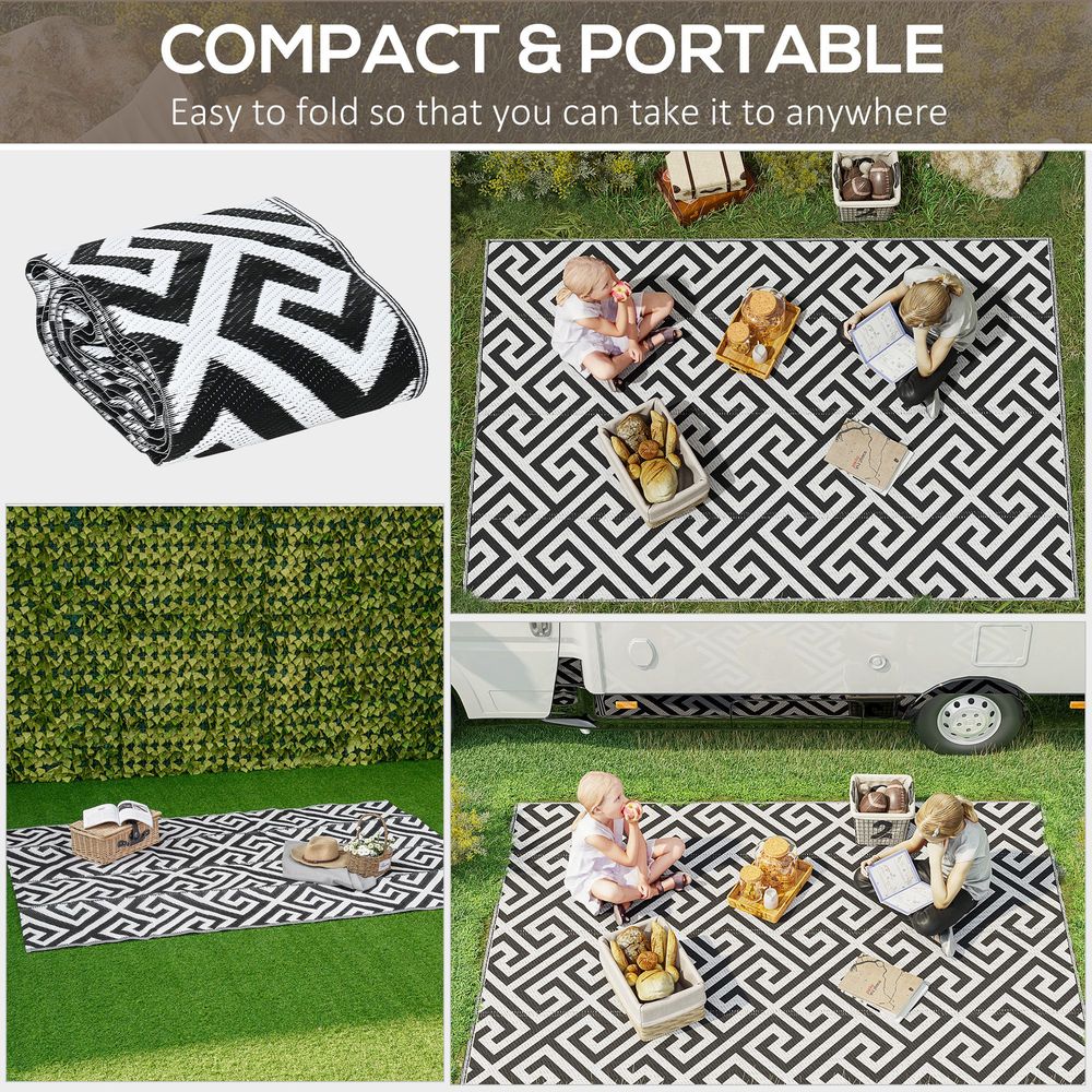 Reversible Outdoor Rug With Carry Bag