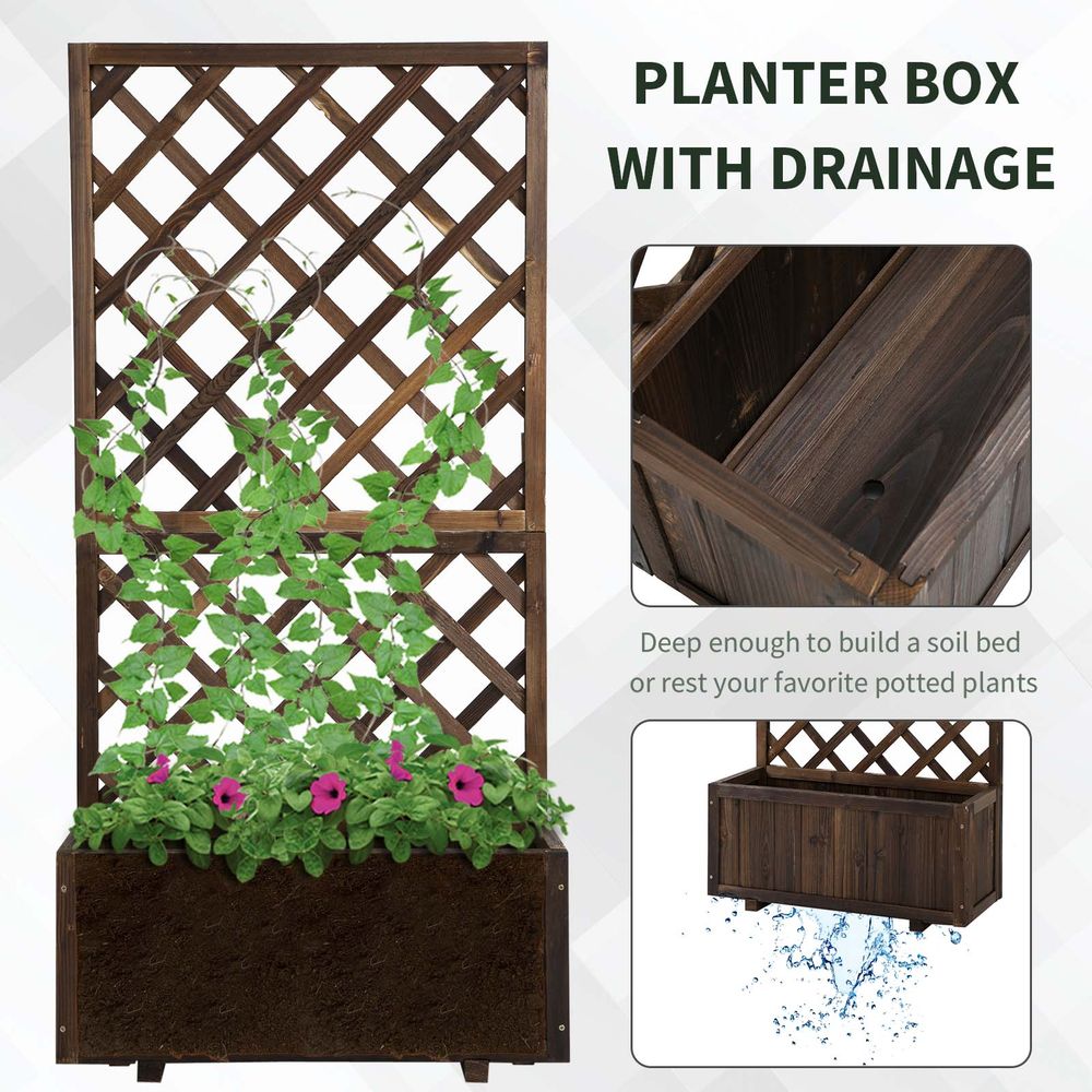 Planter with Topped Trellis