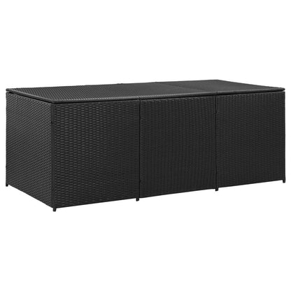 Garden Storage Box Poly Rattan