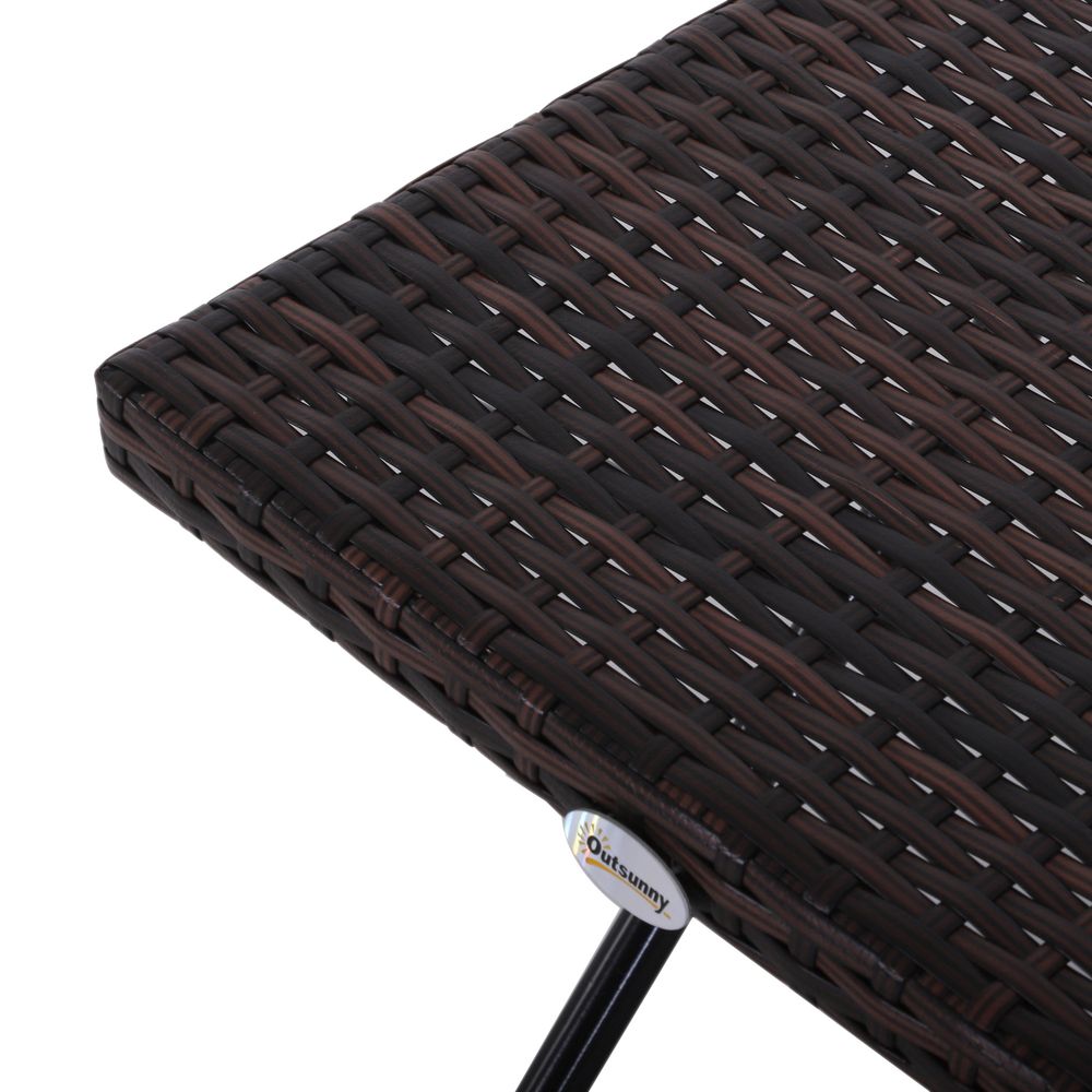 Folding Square Rattan Coffee Table