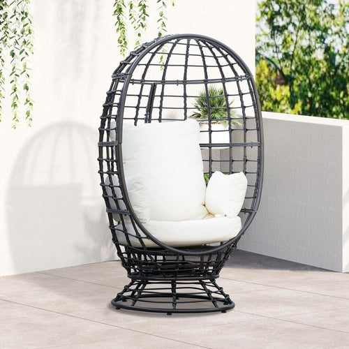 Swivel Egg Chair with Cushion