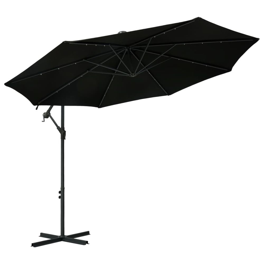 Cantilever Umbrella with LED Lights