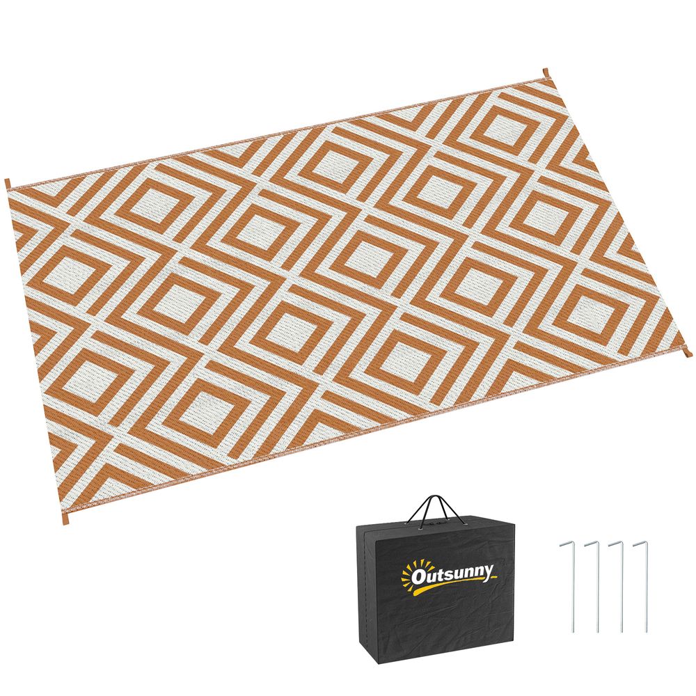 Reversible Outdoor Rug With Carry Bag