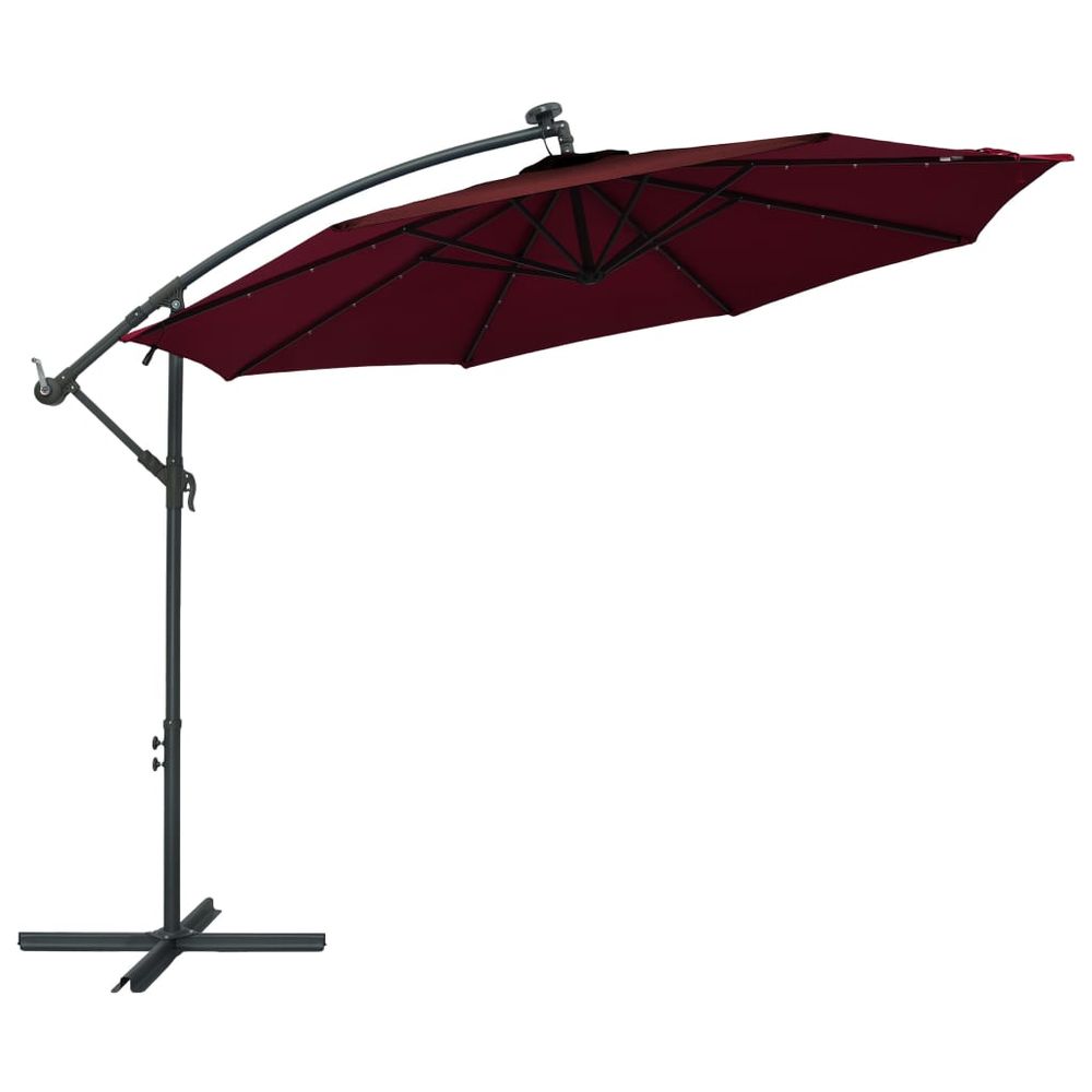 Cantilever Umbrella with LED Lights