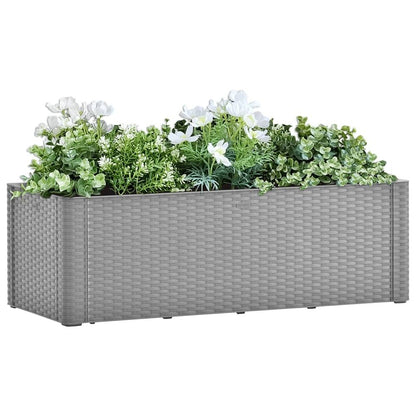 Garden Raised Bed with Self Watering System Grey