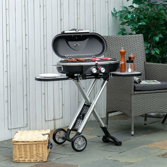 Foldable 2 Burner Gas BBQ