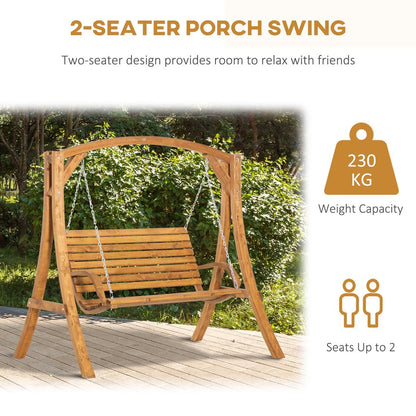 Garden Wooden Swing Bench