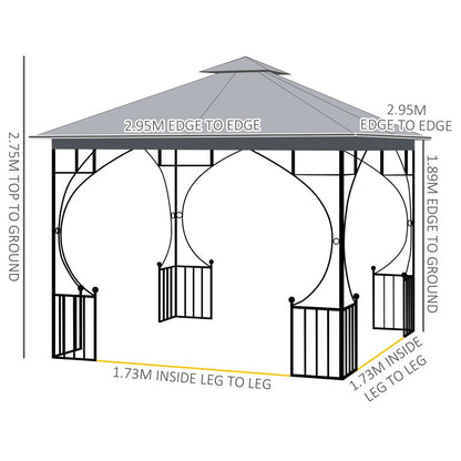 Gazebo Tent -Light Grey