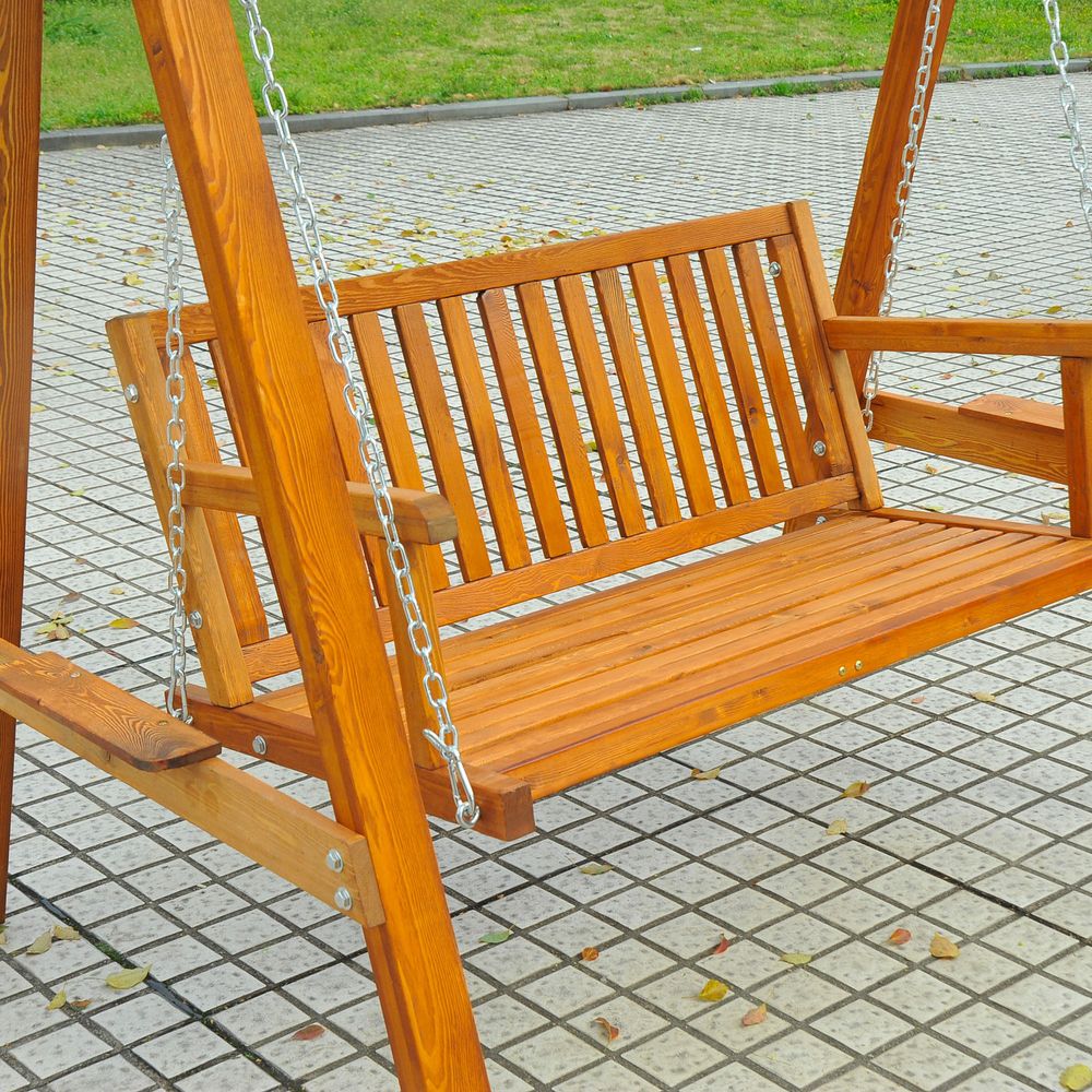 Wood Swing Bench