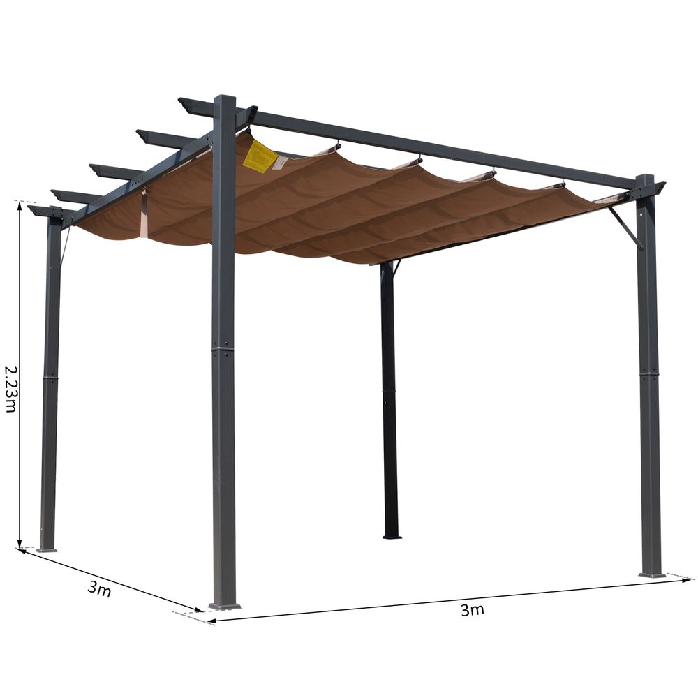 Pergola Awning 3x3 m