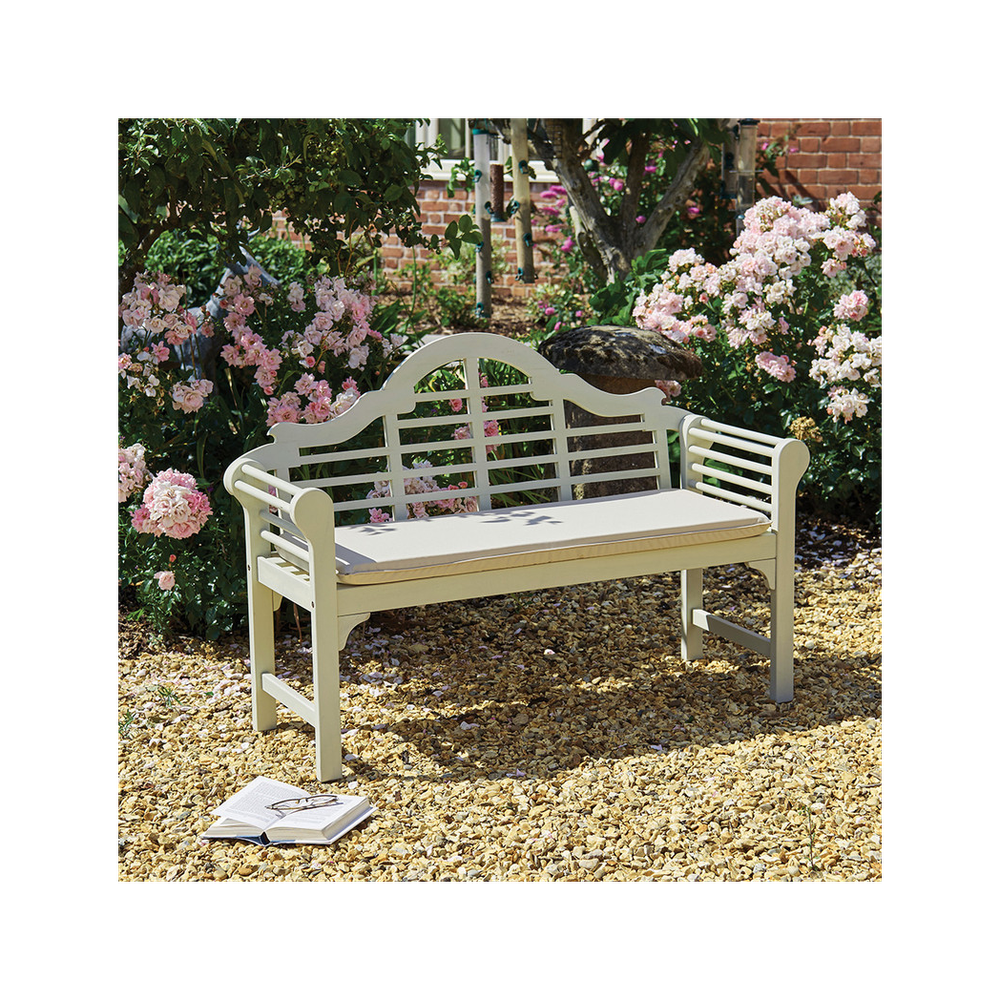 Lutyens Style Bench - White