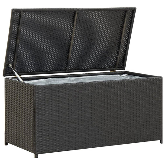 Garden Storage Box Poly Rattan