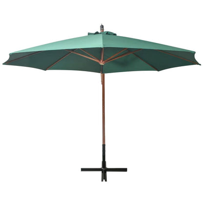 Hanging Parasol with Wooden Pole