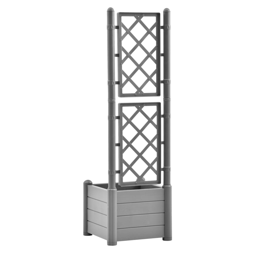 Garden Planter with Trellis