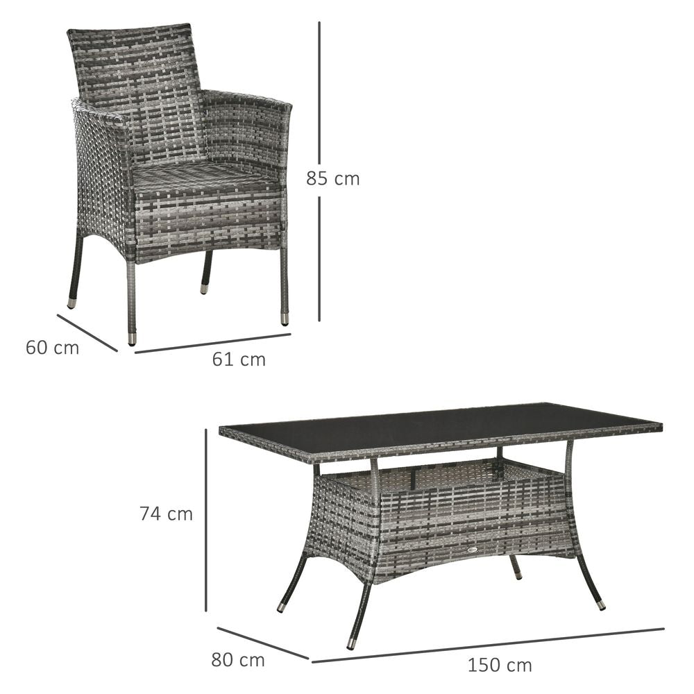 Garden Dining Set 6-seater