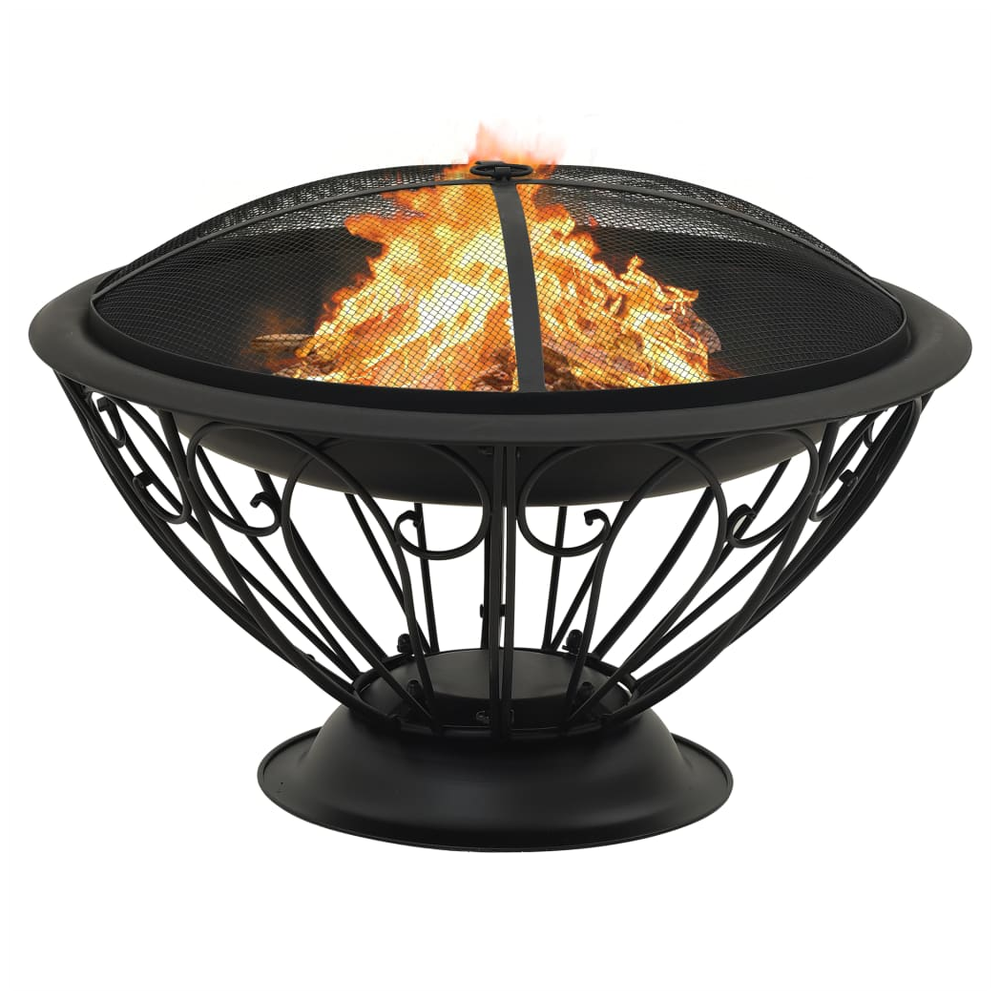 Fire Pit with Poker 75 cm XXL Steel