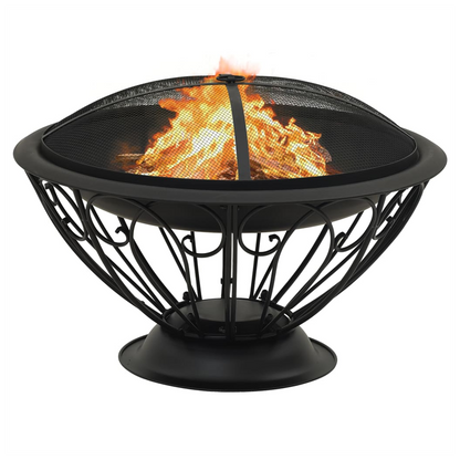 Fire Pit with Poker 75 cm XXL Steel