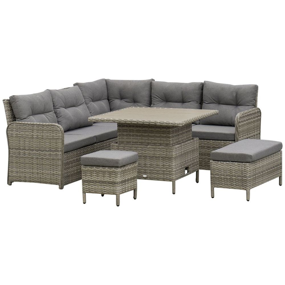 Rattan Sectional Conversation Corner