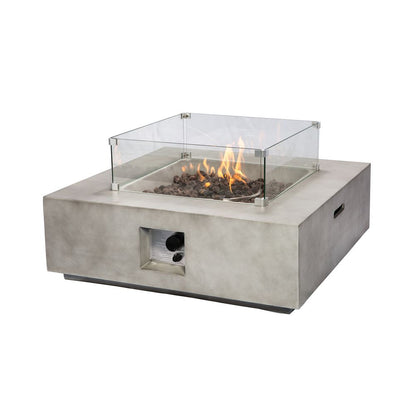 Concrete Gas Fire Pit Table