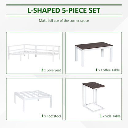 Corner Garden Furniture Set