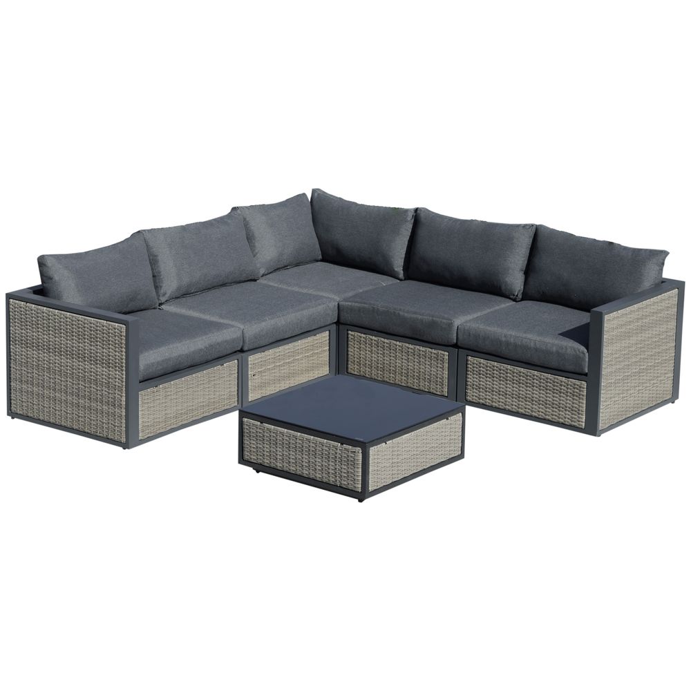 Rattan Sofa Set Sectional Conversation