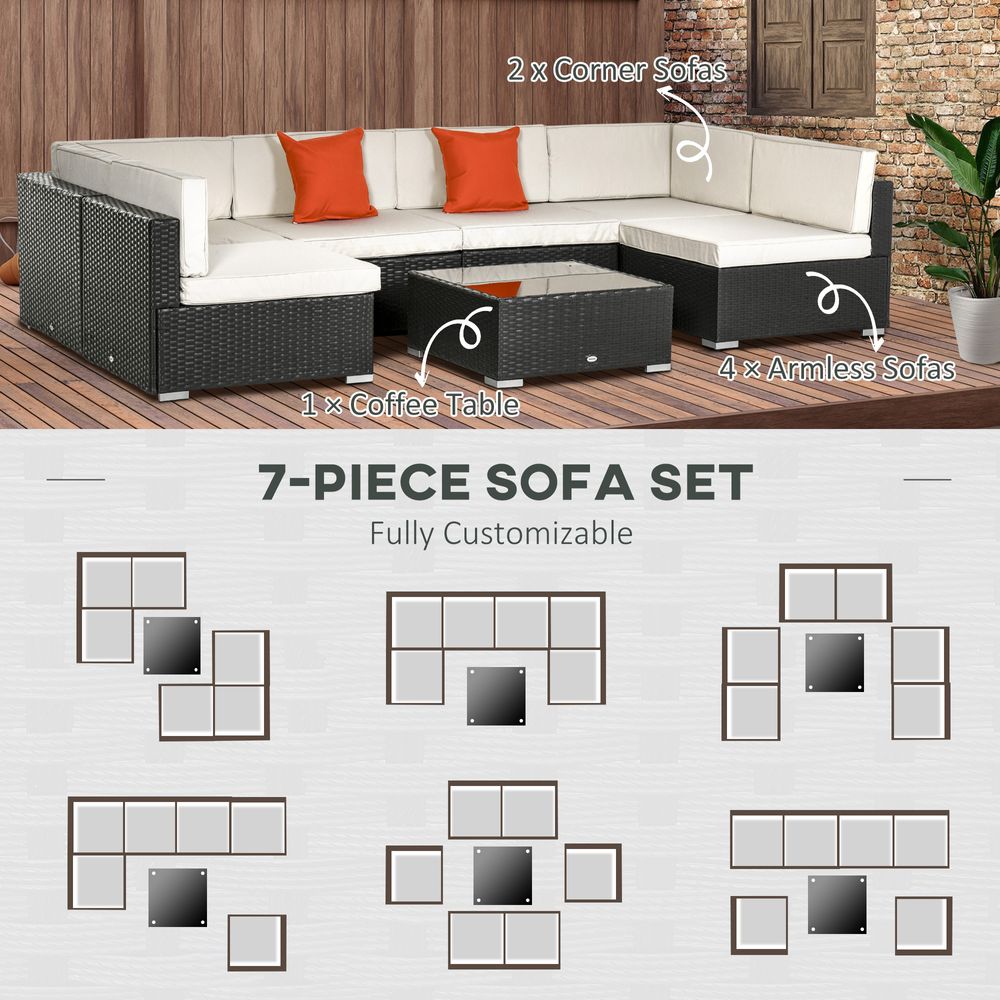 Rattan Sofa set & Coffee Table