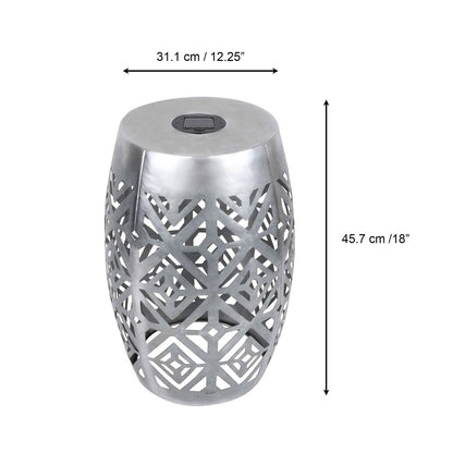 Silver Solar Lantern LED Light & Table