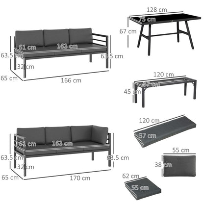 Aluminium sofa set