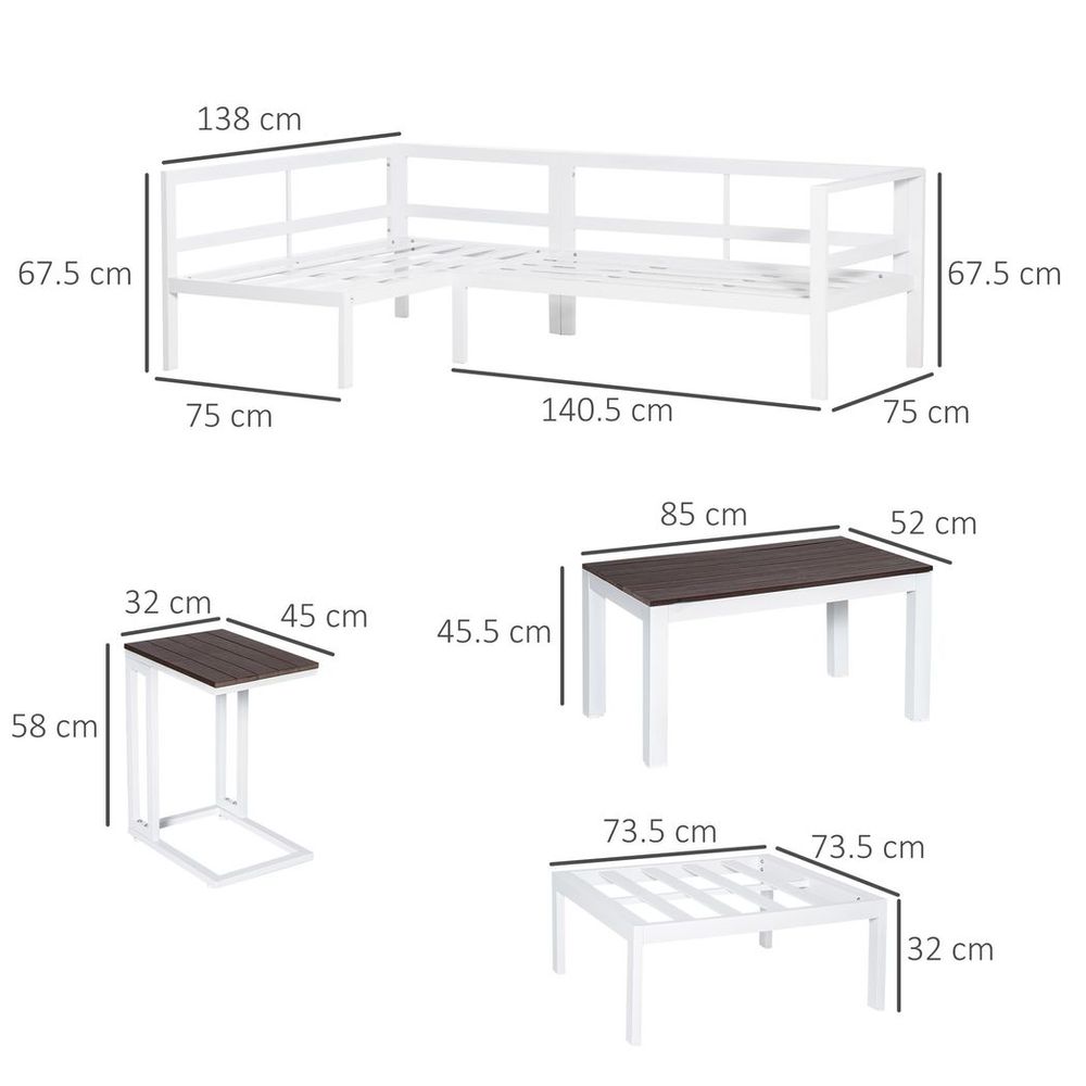 Corner Garden Furniture Set